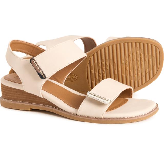 (取寄) ユーロソフトバイソフト レディース マロリー 2-バンド アンクル ストラップ サンダル Eurosoft by Sofft women Mallory 2-Band Ankle Strap Sandals (For Women)  Bone