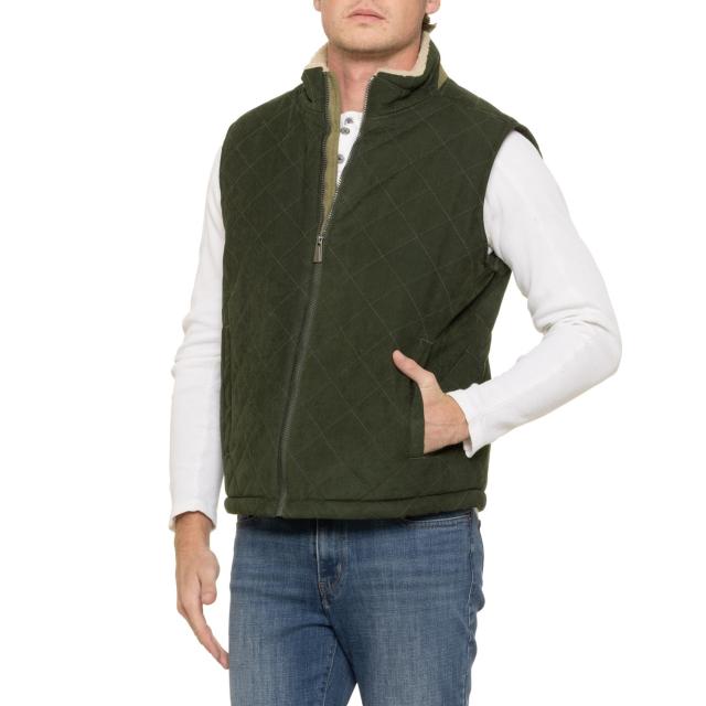 (取寄) レインフォレスト キルテッド ベスト - シェルパ フリース ライニング, インサレーテッド Rainforest Quilted Vest - Sherpa Fleece Lining, Insulated  Forest