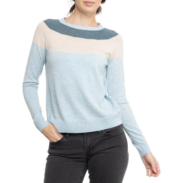 (取寄) スマートウール エッジウッド カラーブロック セーター - メリノ ウール SmartWool Edgewood Color-Block Sweater - Merino Wool Winter Sky H