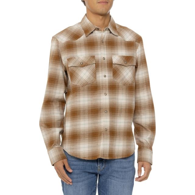 (取寄) ダコタグリズリー ダットン スナップ フロント フランネル シャツ - ロング スリーブ Dakota Grizzly Dutton Snap Front Flannel Shirt - Long Sleeve  Cedar