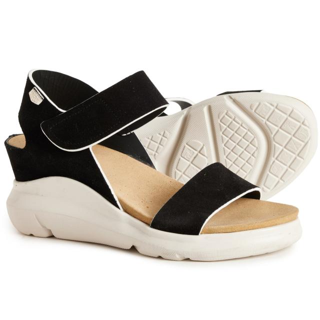 (取寄) オンフット レディース メイド イン スペイン 80045 ウェッジ サンダル OnFoot women Made in Spain 80045 Wedge Sandals (For Women)  Blackの通販は