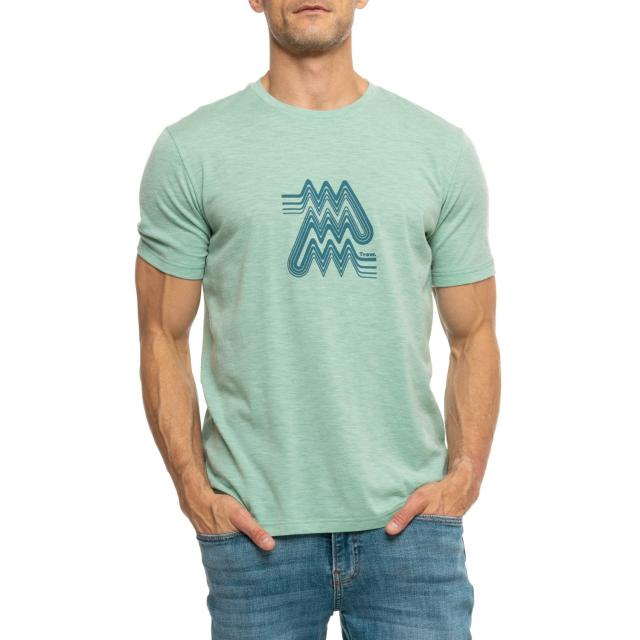 (取寄) ライトウェイト バイブレーションズ T-シャツ - メリノ ウール, ショート スリーブ Trew Gear Lightweight Vibrations T-Shirt - Merino Wool, Short Sleeve  Bc Green