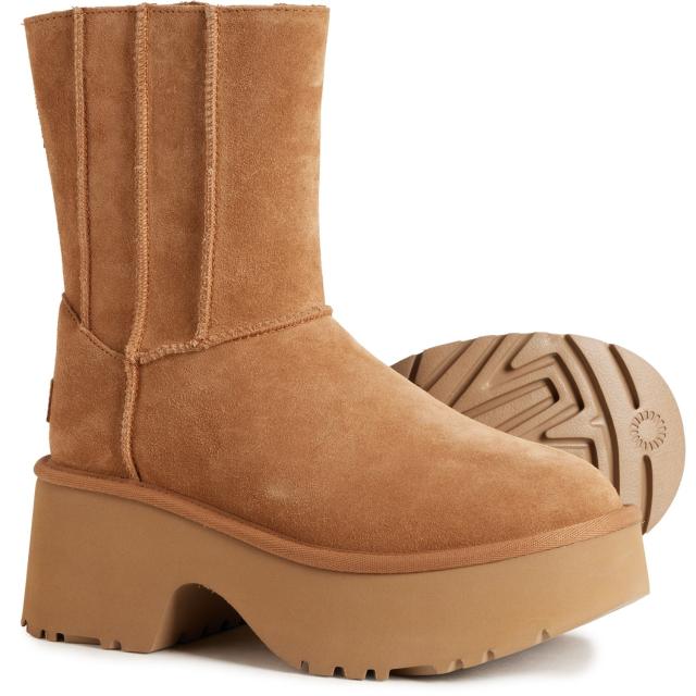 (取寄) アグオーストラリア レディース クラシック ツイン シーム ニュー ハイツ ブーツ UGG Australia women UGG Australia Classic Twin Seam New Heights Boots (For Women) Chestnut