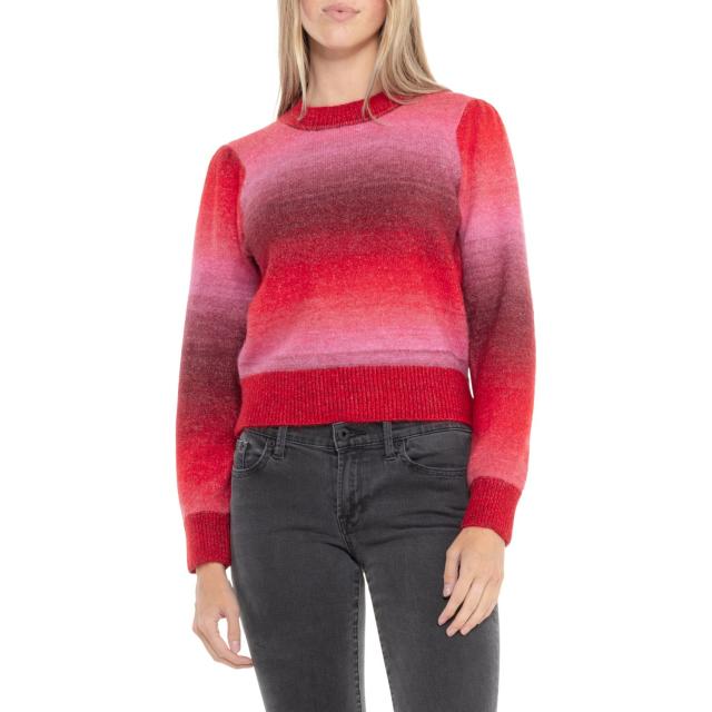 (取寄) マリンレイヤー アイラ パフ スリーブ クルー ネック セーター Marine Layer Ayla Puff Sleeve Crew Neck Sweater  Warm Ombre