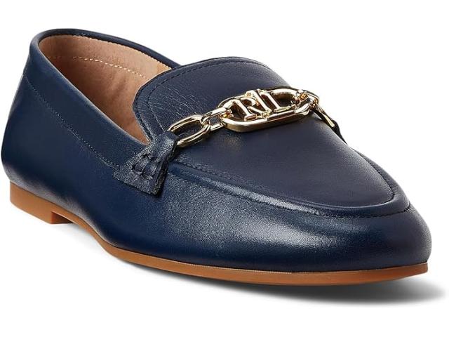 (取寄) ローレン ラルフローレン レディース アベリ ナッパ レザー ローファー Lauren Ralph Lauren women Averi Nappa Leather Loafer Refined Navyの通販は 28,548円