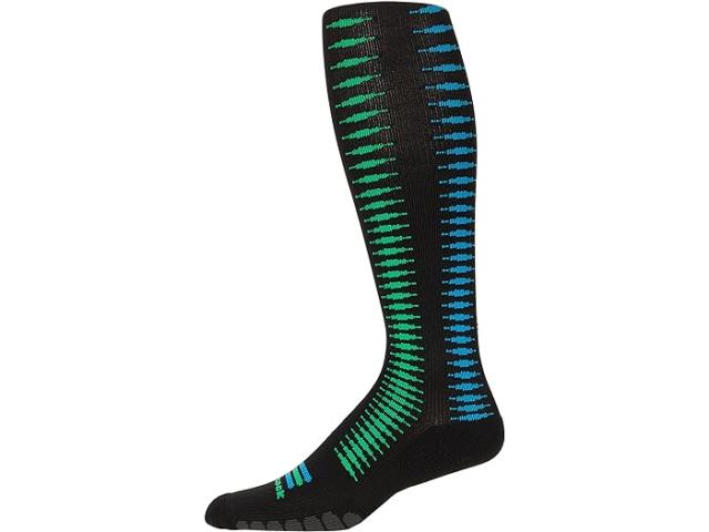 (取寄) ユーロソックス グラジュエイティド コンプレッション マルチ ストライプ Otc Eurosock Eurosock Graduated Compression Multi Stripe OTC Electra Black