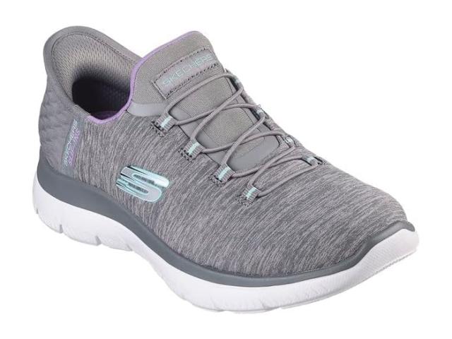 (取寄) スケッチャーズ レディース サミッツ - ハンズ フリー スリップ-インス SKECHERS women SKECHERS Summits - Hands Free Slip-Ins Gray/Mint