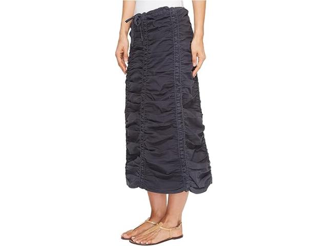(取寄) XCVI レディース ストレッチ ポプリン ダブル シャード パネル スカート XCVI women Stretch Poplin Double Shirred Panel Skirt Charcoalの通販は