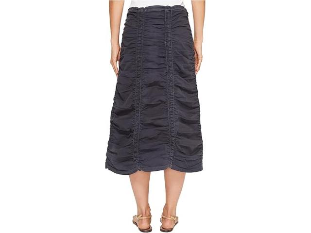 (取寄) XCVI レディース ストレッチ ポプリン ダブル シャード パネル スカート XCVI women Stretch Poplin Double Shirred Panel Skirt Charcoalの通販は