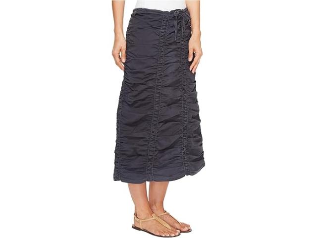 (取寄) XCVI レディース ストレッチ ポプリン ダブル シャード パネル スカート XCVI women Stretch Poplin Double Shirred Panel Skirt Charcoalの通販は