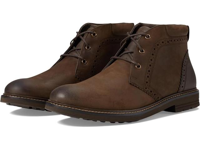 (取寄) ナン ブッシュ メンズ オザーク 2.0 プレーン トゥ チャッカ レザー ブーツ Nunn Bush men Ozark 2.0 Plain Toe Chukka Leather Boot Brown