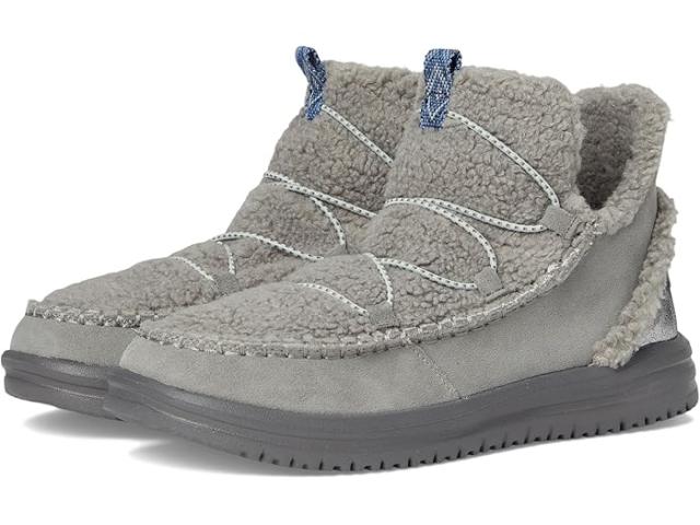 (取寄) ヘイ デュード レディース カムデン スエード コージー Hey Dude women Camden Suede Cozy Charcoal