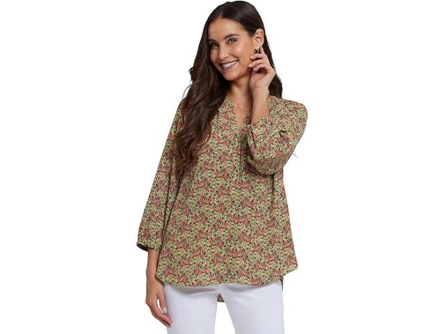 (取寄) エヌワイディージェイ レディース ピンタック ブラウザ NYDJ women Pintuck Blouse Bonnie Blooms