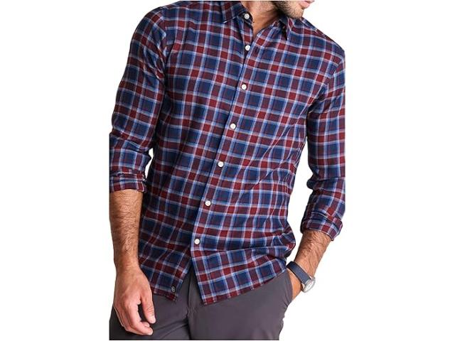 (取寄) ヴィンヤードヴァインズ メンズ ジェスロ プレイド テック ツイル シャツ Vineyard Vines men Jethro Plaid Tech Twill Shirt Crimson