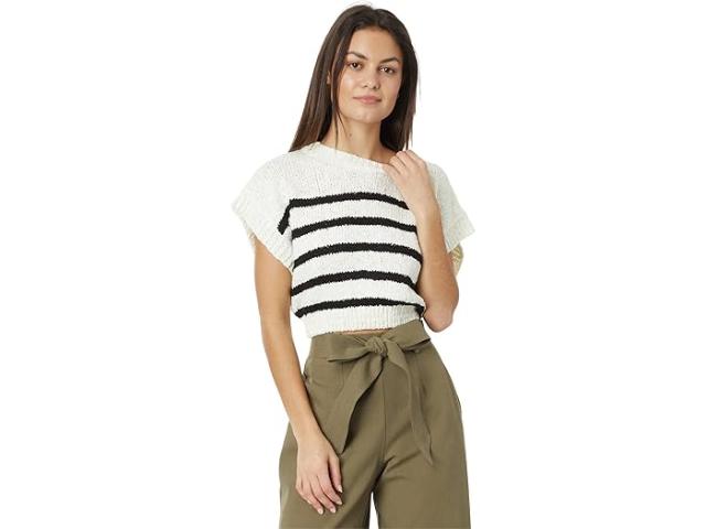(取寄) エン セゾン レディース ブレントン ニット トップ en saison women Brenton Knit Top White Blackの通販は