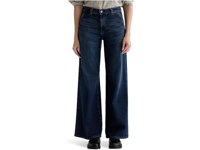 (取寄) AGジーンズ レディース ステラ ミッド ライズ ワイド レッグ パラッツォ ジーン イン ポイズ AG Jeans women Stella Mid Rise Wide Leg Palazzo Jean In Poise Poise