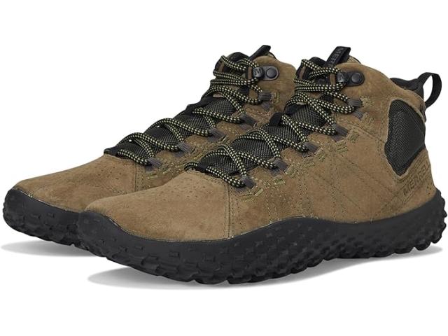 (取寄) メレル メンズ ミッド Wp Merrell men Wrapt Mid WP Olive/Black