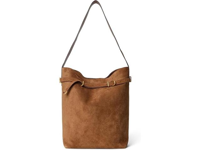 (取寄) メイドウェル レディース スエード ベルテッド エッセンシャル バケット トート Madewell women Suede Belted Essentials Bucket Tote Dried Acorn