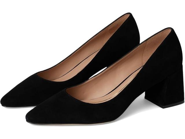 (取寄) コールハーン レディース カサンドラ ブロック ヒール パンプス Cole Haan women Cassandra Block Heel Pumps Black Suede