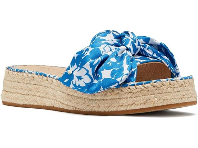 (取寄) ケイトスペード レディース ルシエ トロピカル フォーリージ エスパドリーユ Kate Spade New York women Kate Spade New York Lucie Tropical Foliage Espadrille Riverside Blueの通販は
