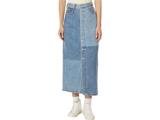 (取寄) リーバイス プレミアム レディース ボタン ミディ スカート パッチ Levi's Premium women Levi's Premium Button Midi Skirt Patch Clean Craftの通販はその他アウトドアウェア