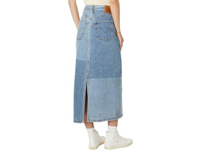 (取寄) リーバイス プレミアム レディース ボタン ミディ スカート パッチ Levi's Premium women Levi's Premium Button Midi Skirt Patch Clean Craftの通販は