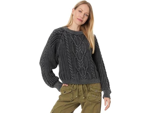 (取寄) フリーピープル レディース フランキー ケーブル セーター Free People women Frankie Cable Sweater Black