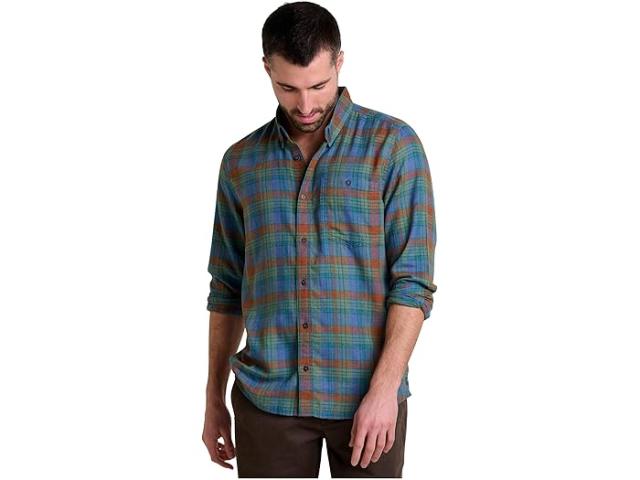 (取寄) トードアンドコー メンズ エアスミス ロング スリーブ シャツ Toad&Co men Airsmyth Long Sleeve Shirt Dark Roast Tonal Madras