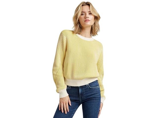 (取寄) スプレンディッド レディース アシュリン セーター Splendid women ASHLYN SWEATER Moonstone/Chartrueseの通販は