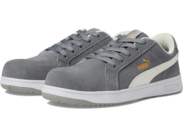 (取寄) プーマ セーフティー レディース アイコニック スエード ロー ASTM SD PUMA Safety women Iconic Suede Low ASTM SD Grey/White