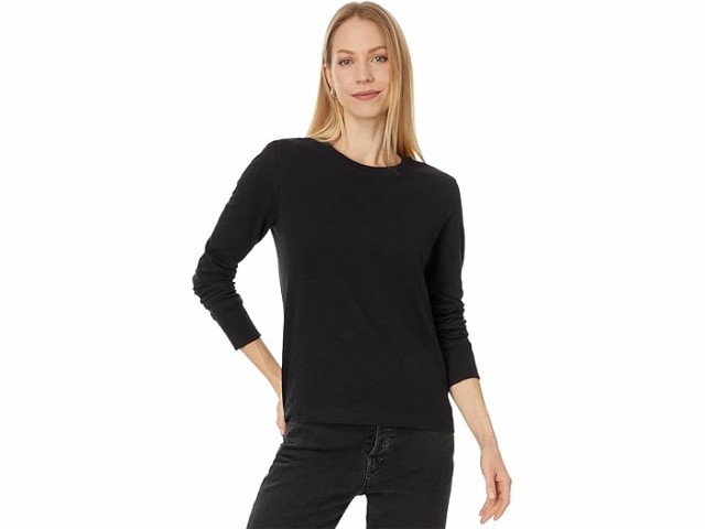 (取寄) リラ P レディース ロング スリーブ リブド カフ クルーネック Lilla P women Lilla P Long Sleeve Ribbed Cuff Crew-Neck Blackの通販は