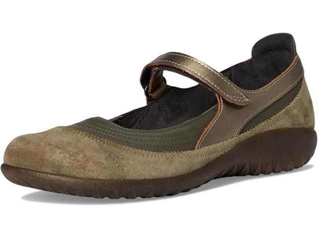 (取寄) ナオト レディース キレイ Naot women Kirei Soft Green Leather/Hunter Green Suede/Pewter Leather 取寄) ナオト レディース キレイ Naot women Kirei Soft Green Leather