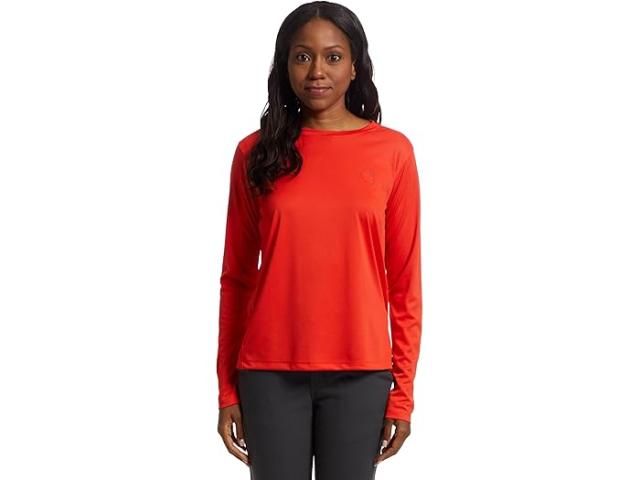 (取寄) カーハート レディース フォース サン ライトウェイト ロング-スローブ グラフィック T-シャツ Carhartt women Force Sun Defender Lightweight Long-Sleeve Graphic T-shirt Roasted Tomato