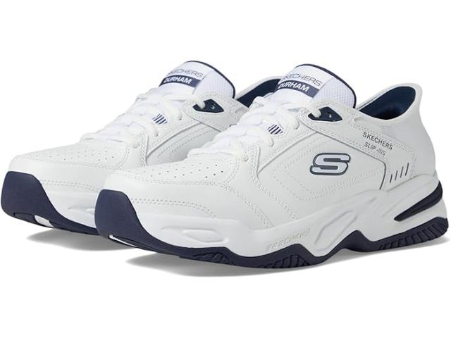(取寄) スケッチャーズ メンズ ダラム ハンズ フリー スリップ-イン SKECHERS men Durham Hands Free Slip-In White/Navy