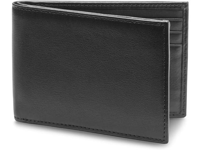 (取寄) ボスカ メンズ ナッパ ヴィテッロ スモール バイ-フォールド ウォレット Bosca men Nappa Vitello Small Bi-Fold Wallet Black Leather