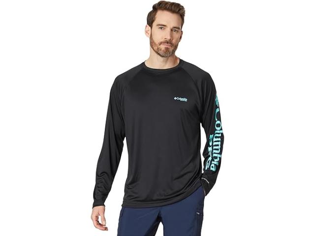 (取寄) コロンビア メンズ ターミナル タックル L/S シャツ Columbia men Terminal Tackle L/S Shirt Black/Gulf Stream Logo