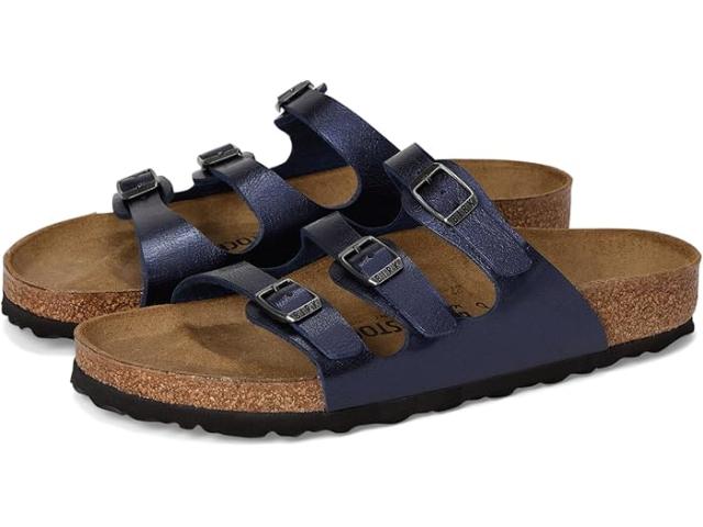 (取寄) ビルケンシュトック レディース フロリダ ビルコ-フロー - グレースフル Birkenstock women Florida Birko-Flor - Graceful Midnight