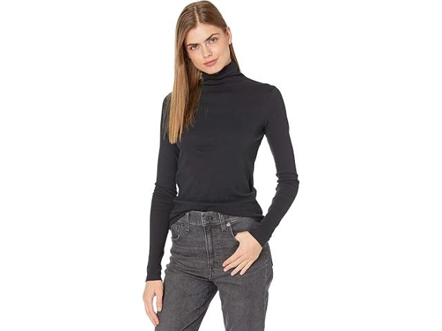 (取寄) ヴィンス レディース エッセンシャル ロング スリーブ タートルネック Vince women Essential Long Sleeve Turtleneck Black