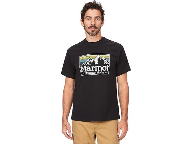 (取寄) マーモット メンズ MMW グラジエント ティー ショート スリーブ Marmot men Marmot MMW Gradient Tee Short Sleeve Black