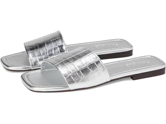 (取寄) セイシェル レディース パリス クロコ レザー スライド Seychelles women Paris Croco Leather Slide Silver
