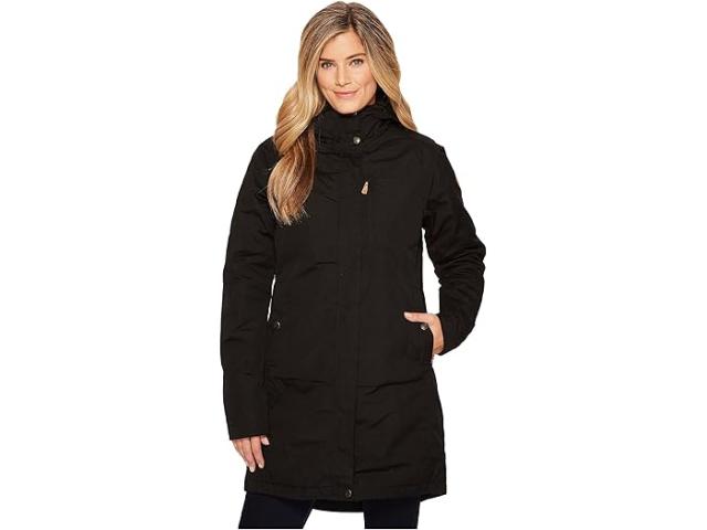 (取寄) フェールラーベン レディース キルナ パッテッド パーカー Fjllrven women Fjallraven Kiruna Padded Parka Black