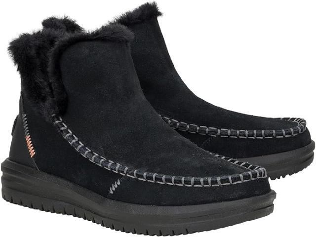 (取寄) ヘイ デュード レディース カムデン スエード Hey Dude women Hey Dude Camden Suede Black/Black