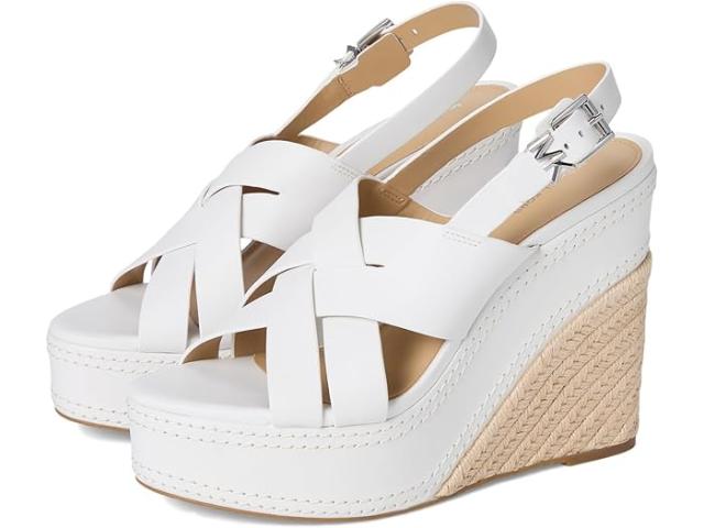 (取寄) マイケルコース レディース ノラ ウェッジ MICHAEL Michael Kors women Nora Wedge Optic White