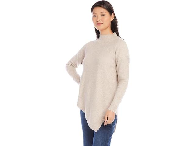 (取寄) カレンケーン レディース アシンメトリック タートルネック セーター Karen Kane women Asymmetric Turtleneck Sweater Oatmealの通販は