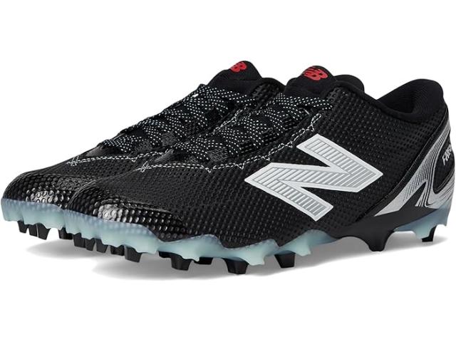 (取寄) ニューバランス メンズ フリーズLX v5 ロー ラクロス New Balance men FreezeLX V5 Low Lacrosse Cleatss Black/White/Silver llic