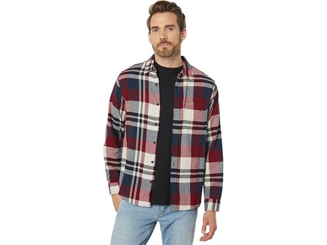 (取寄) ハーレー メンズ ポートランド オーガニック ロング スリーブ フランネル Hurley men Portland Organic Long Sleeve Flannel True Red