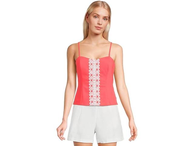 (取寄) リリー ピュリッツァー レディース シェリー ストレッチ トップ Lilly Pulitzer women Shelli Stretch Top Cane Coral