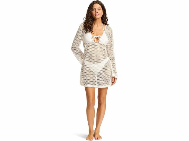 (取寄) シーフォリー レディース メッシュ エフェクト カバー アップ Seafolly women Seafolly Mesh Effect Cover Up Whiteの通販は