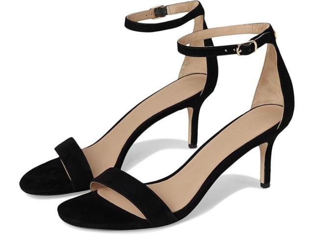 (取寄) ローレン ラルフローレン レディース アリー スエード サンダル Lauren Ralph Lauren women Allie Mid-Heel Suede Sandals Black