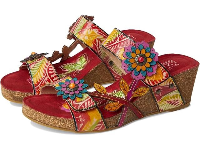 (取寄) ラルティストバイスプリングステップ レディース  L'Artiste by Spring Step women Moai Red Multi